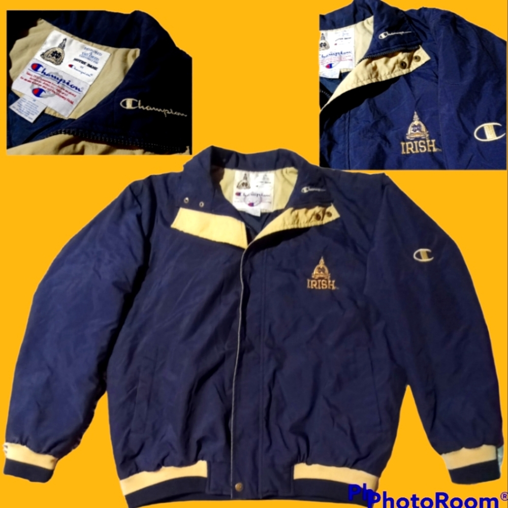 Men's Vintage 1990s Champion Notre Dame Coat